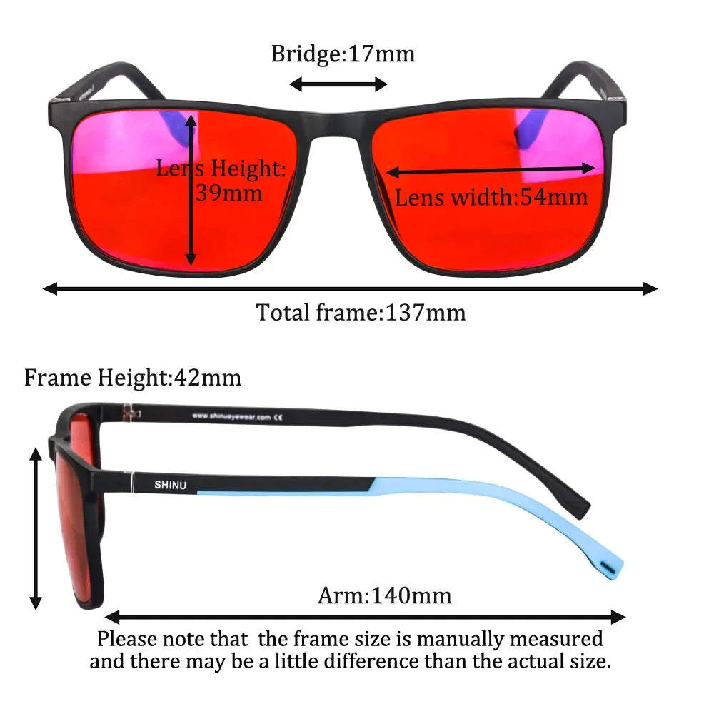 Red Lens Sleep Glasses — Full-Spectrum Blue & Green Light Blocking