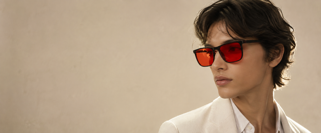 Red Lens Sleep Glasses — Full-Spectrum Blue & Green Light Blocking