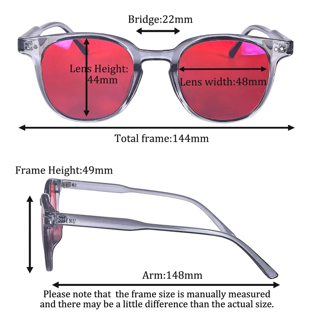 Deep Red Sleep Glasses – Red, Orange & Clear Light Blocking for Sleep & Screens