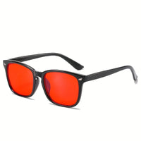 Classic Blue Light Blocking Glasses – Red & Orange Lenses for Sleep & UV Protection