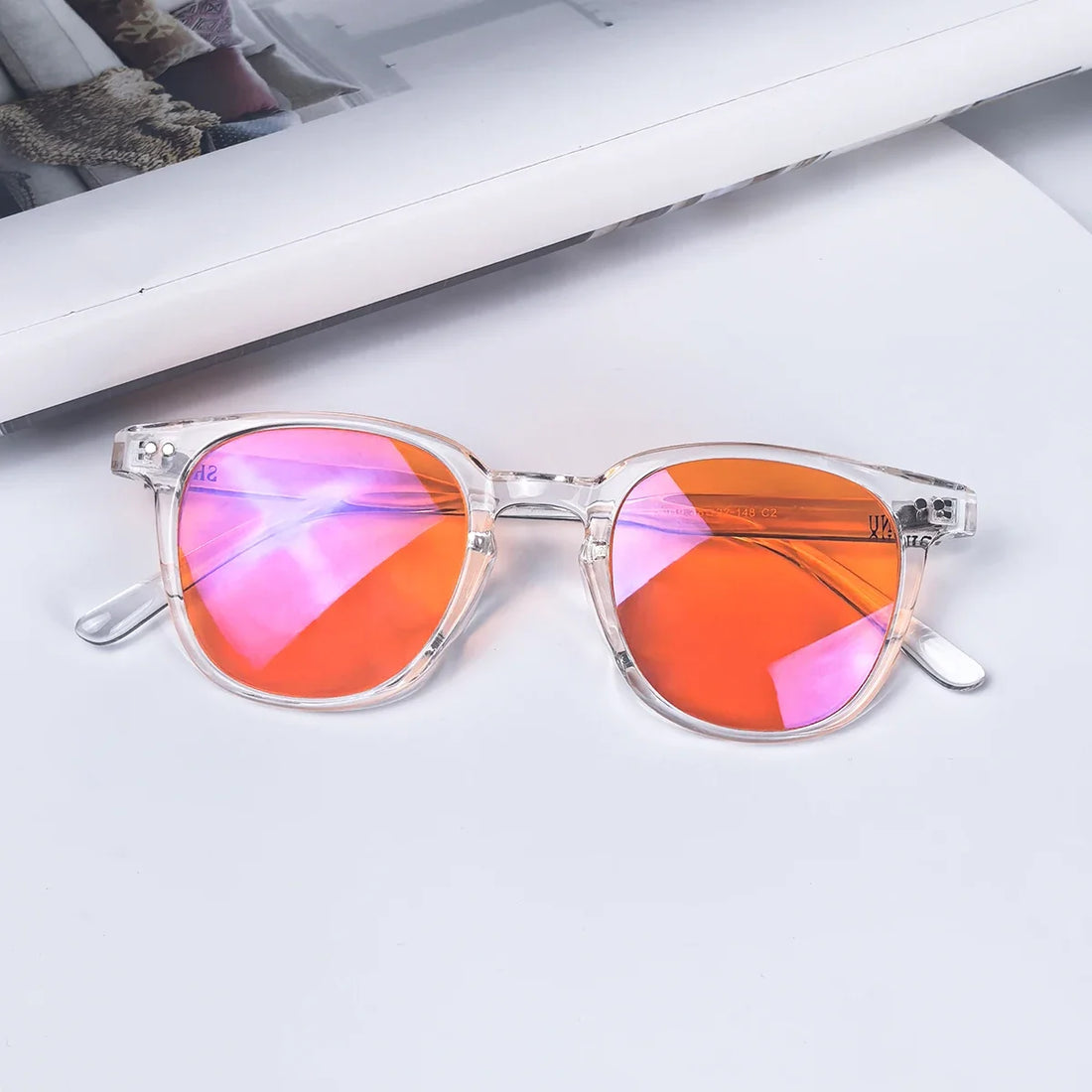 Deep Red Sleep Glasses – Red, Orange & Clear Light Blocking for Sleep & Screens
