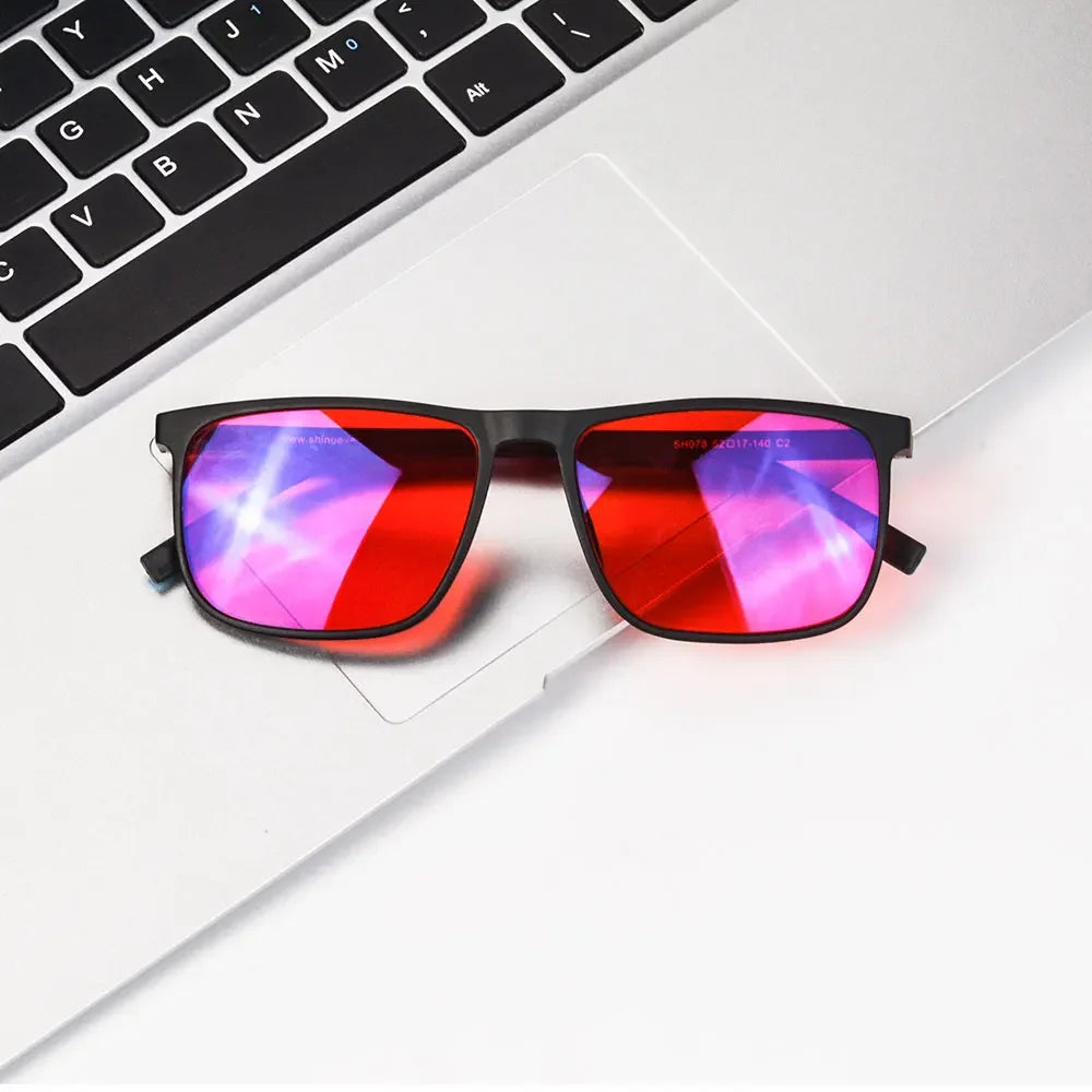 Red Lens Sleep Glasses — Full-Spectrum Blue & Green Light Blocking